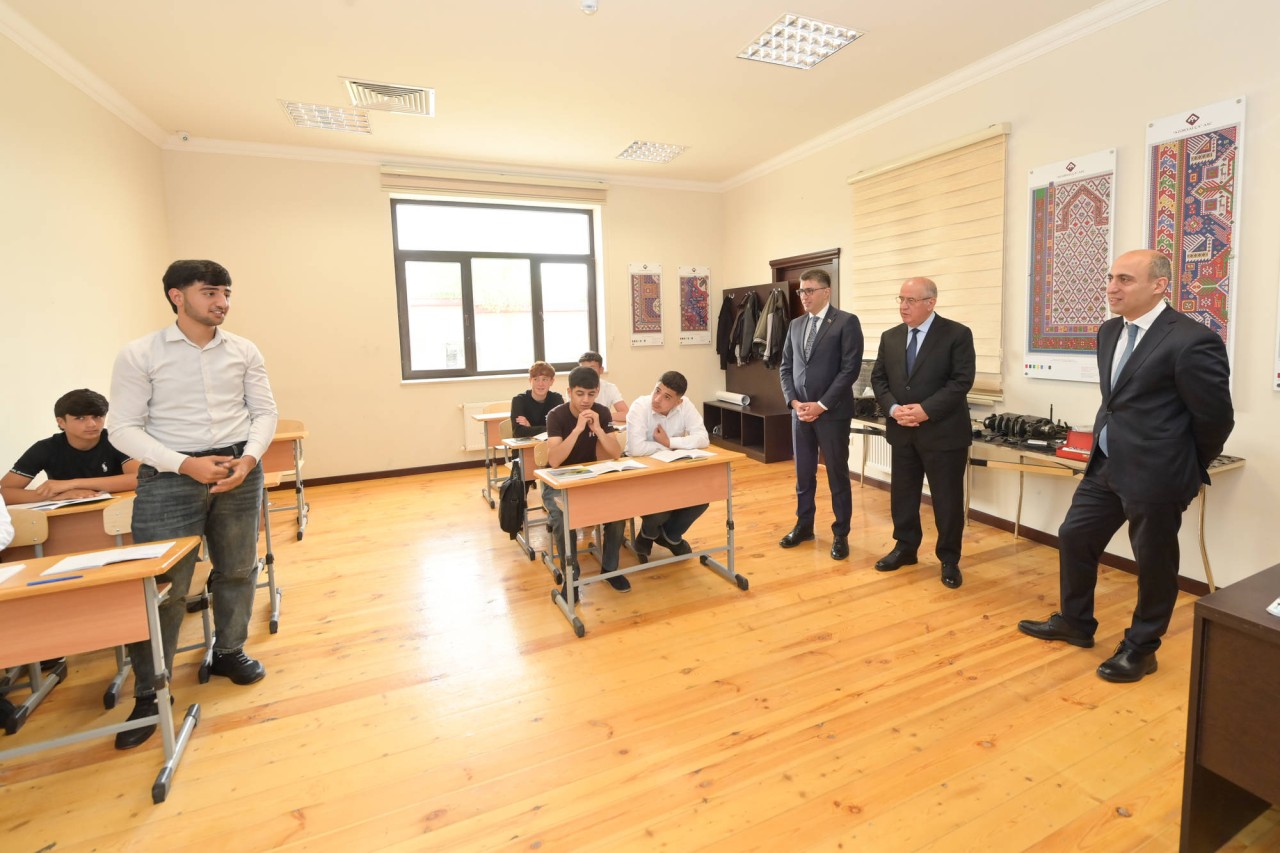 Nazir İsmayıllı Dövlət Peşə Təhsil Mərkəzinin Qobustan korpusunda - FOTOLAR