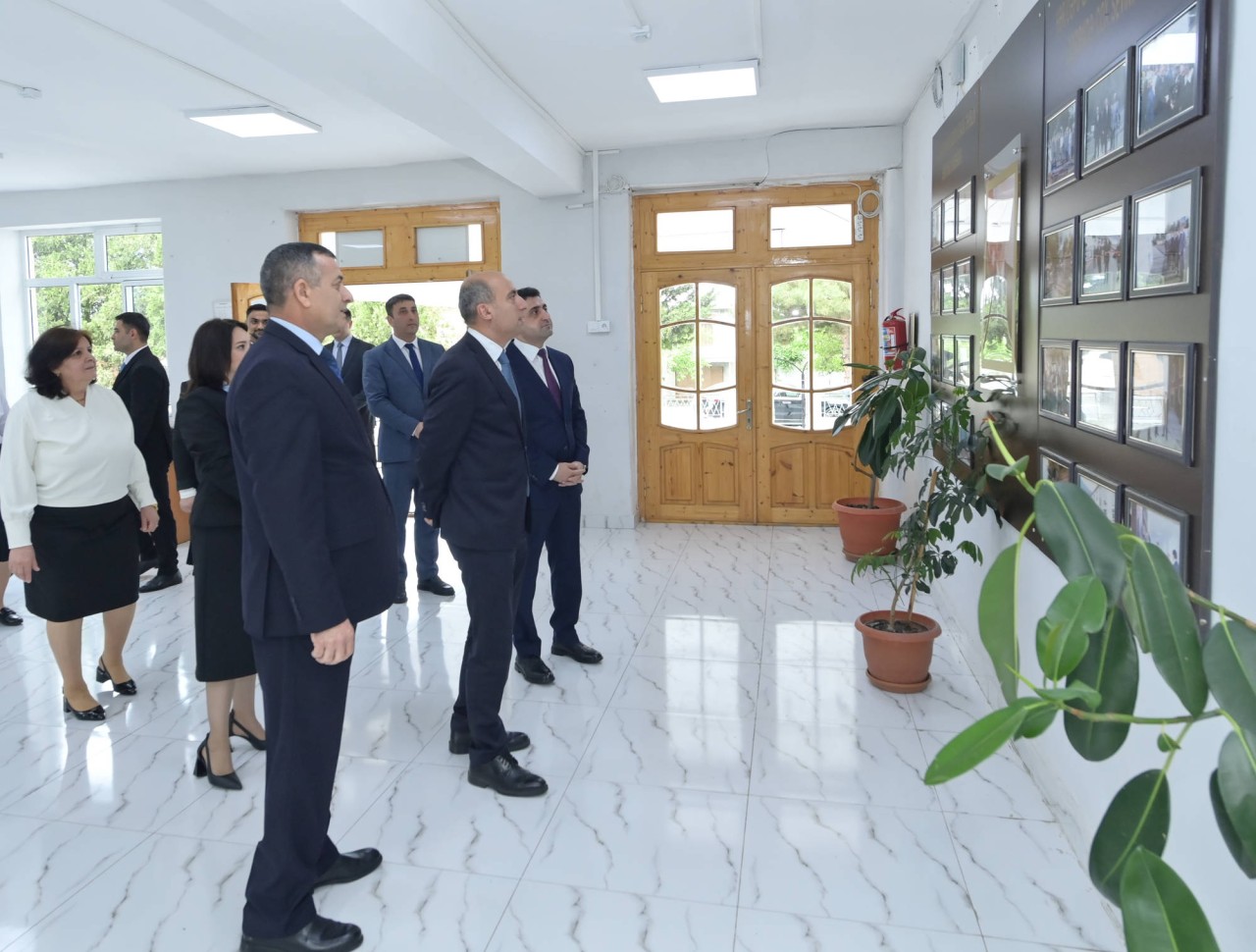Emin Əmrullayev Qaxda tədris prosesi ilə tanış oldu - FOTOLAR