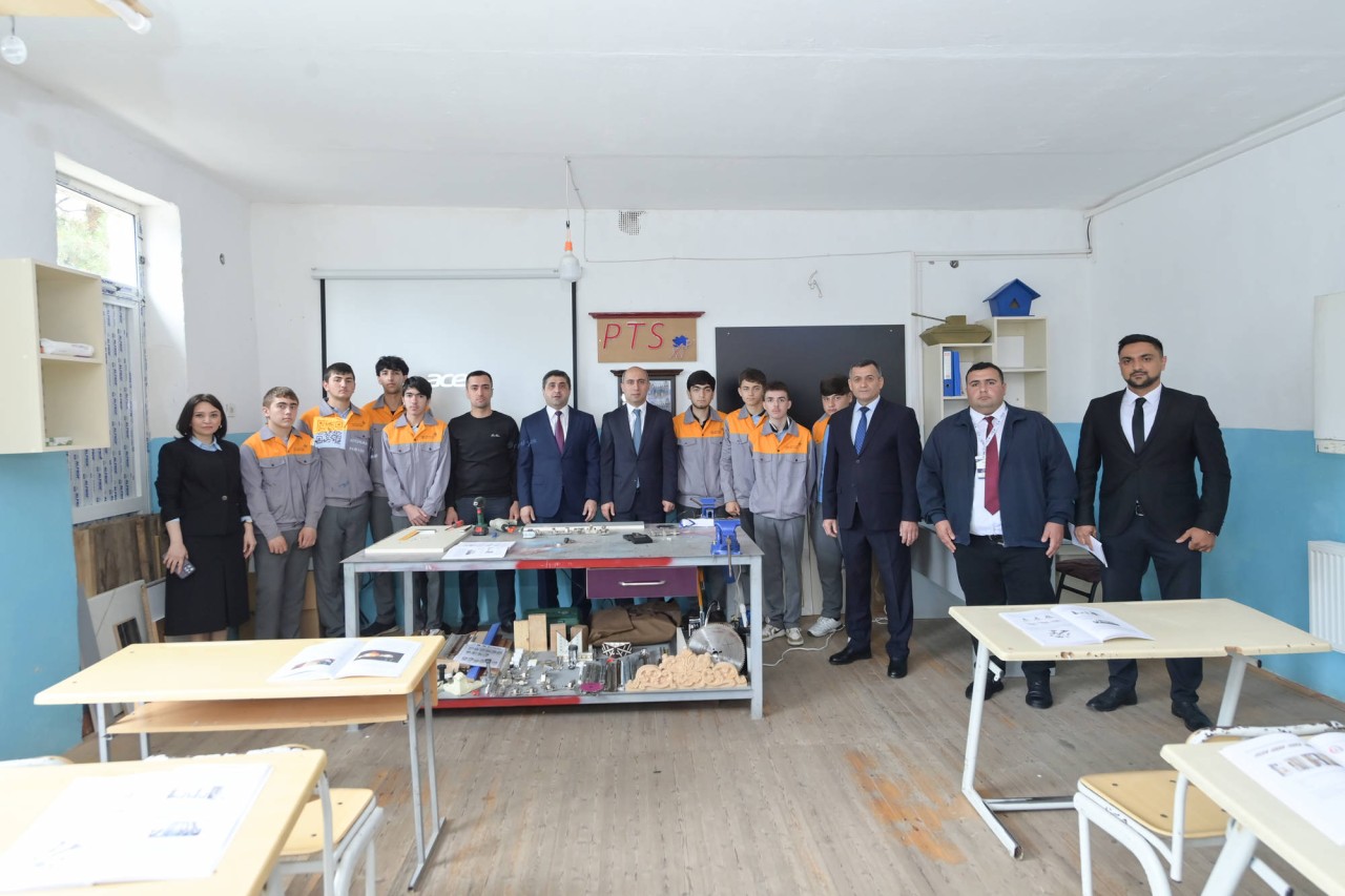 Emin Əmrullayev Qaxda tədris prosesi ilə tanış oldu - FOTOLAR