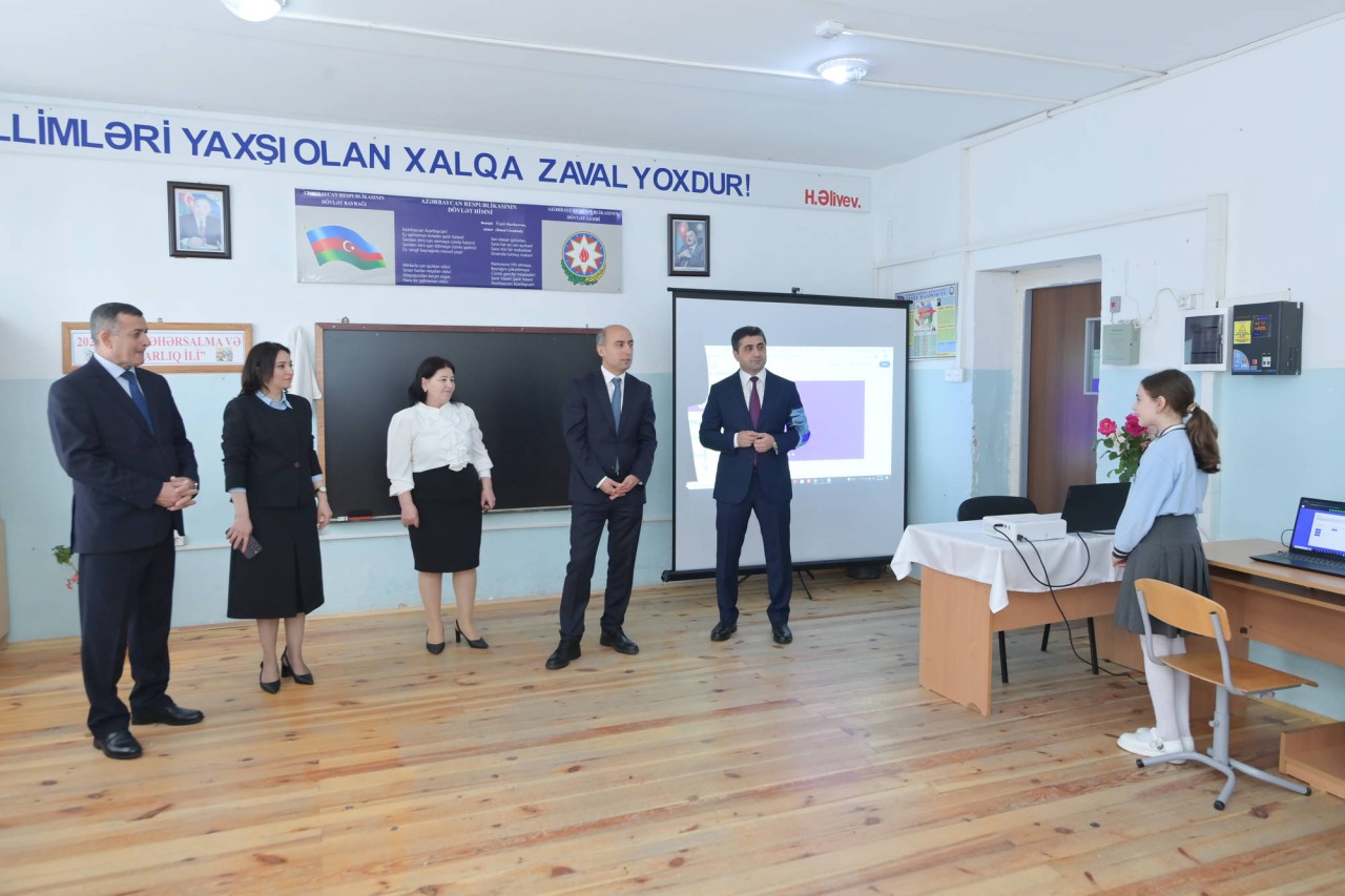 Emin Əmrullayev Qaxda tədris prosesi ilə tanış oldu - FOTOLAR