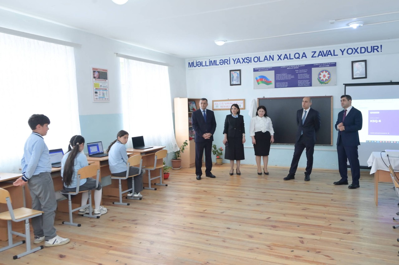Emin Əmrullayev Qaxda tədris prosesi ilə tanış oldu - FOTOLAR