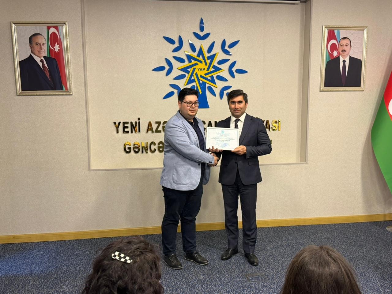 YAP Gəncə şəhər təşkilatında “Heydər Əliyev məktəbi” layihəsi uğurla başa çatdı - FOTOLAR