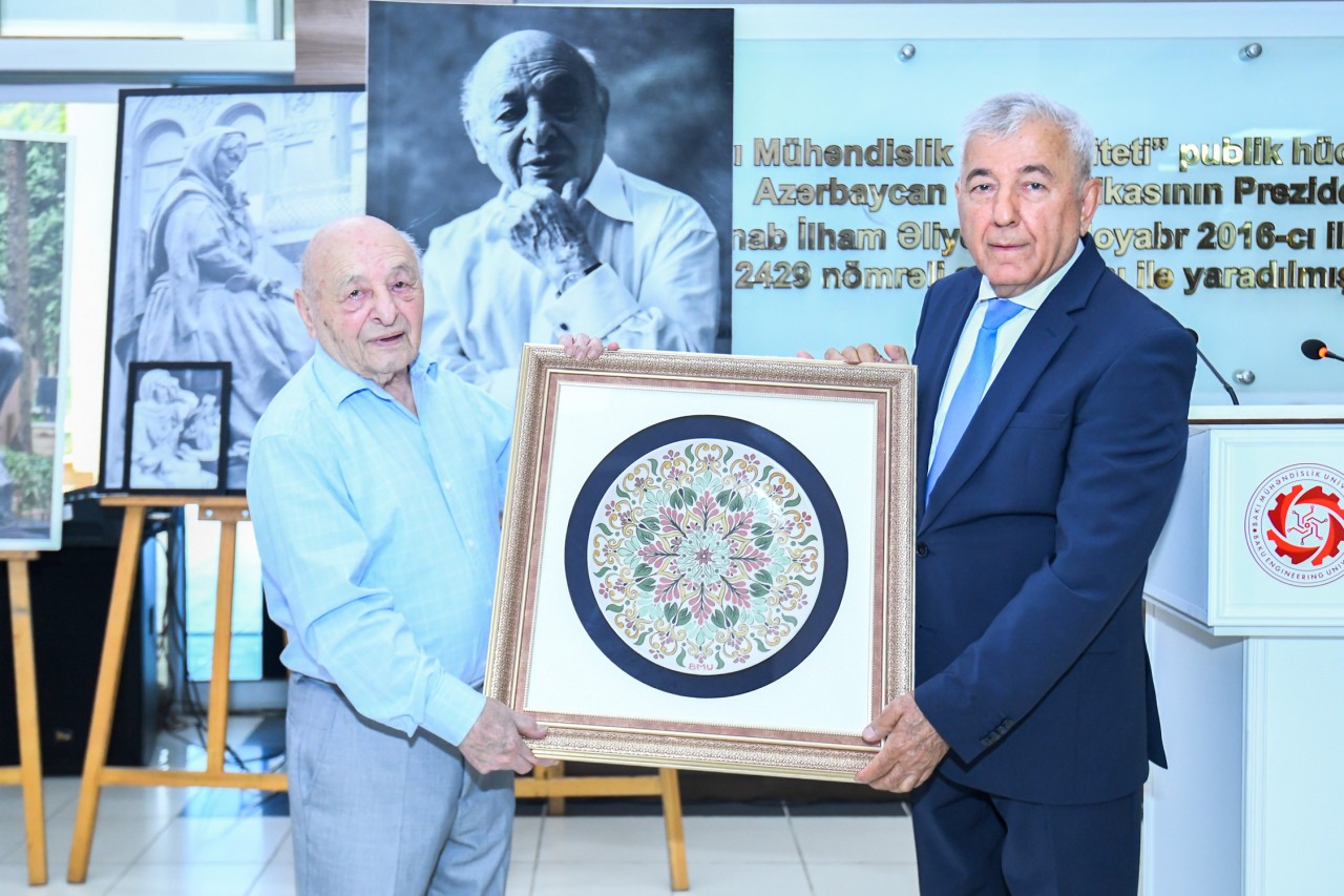 BMU-da Ömər Eldarovun yaradıcılığına həsr olunmuş sərgi keçirilib - FOTOLAR
