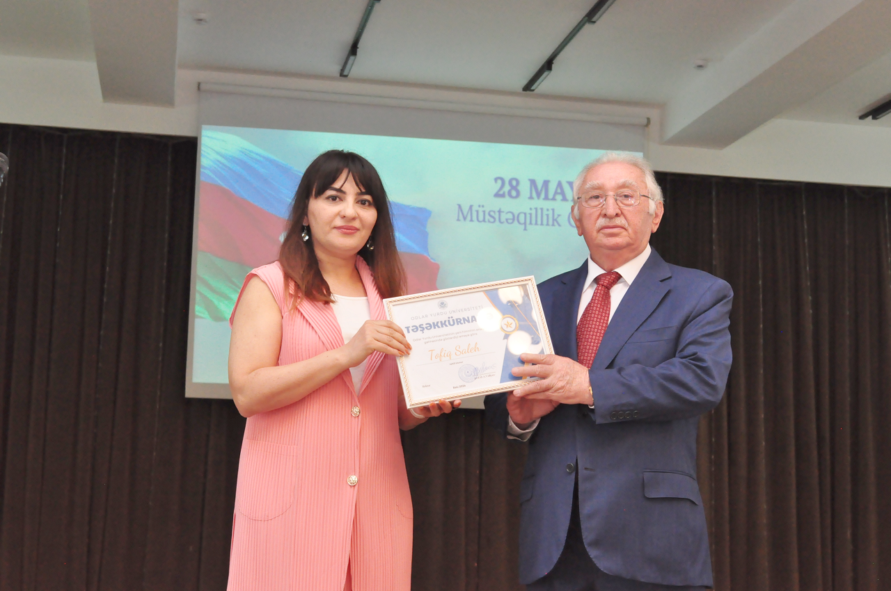 YAP Nərimanov rayon təşkilatı Müstəqillik Gününə həsr olunmuş tədbir keçirdi - FOTOLAR