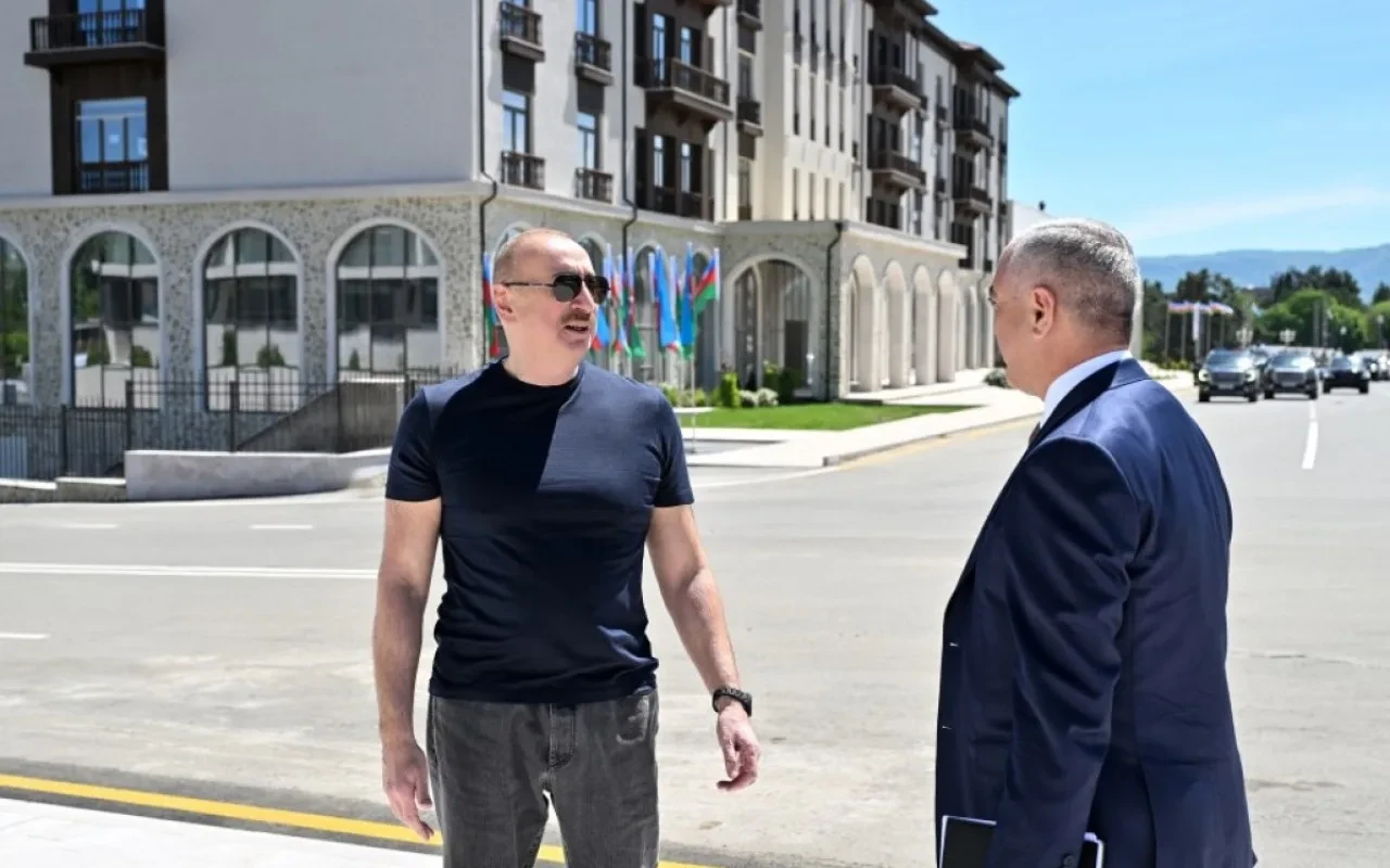 Prezident Xankəndidə açılışda iştirak edib - FOTOLAR