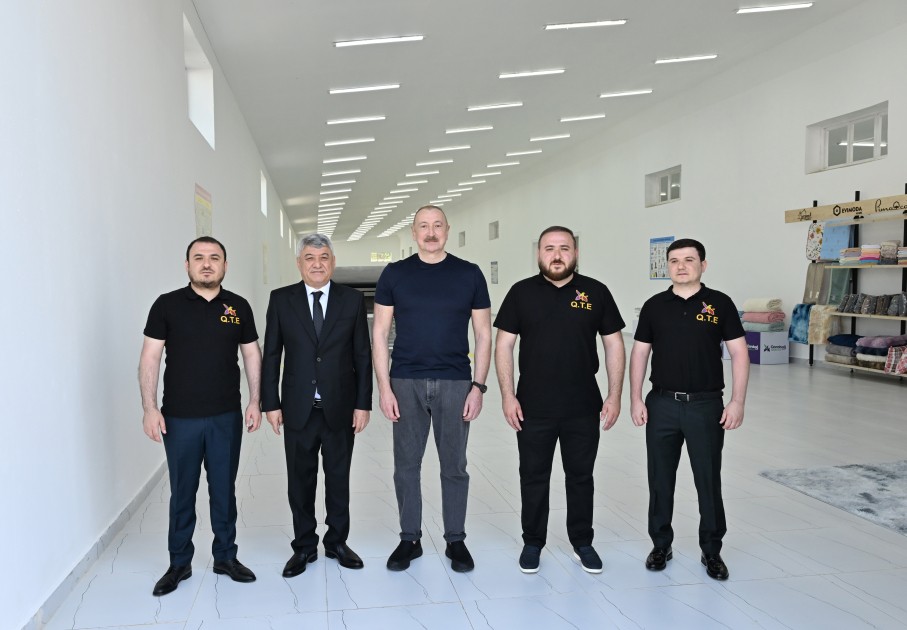 Xocalıda Qarabağ Tekstil Evi” MMC istifadəyə verildi - FOTOLAR