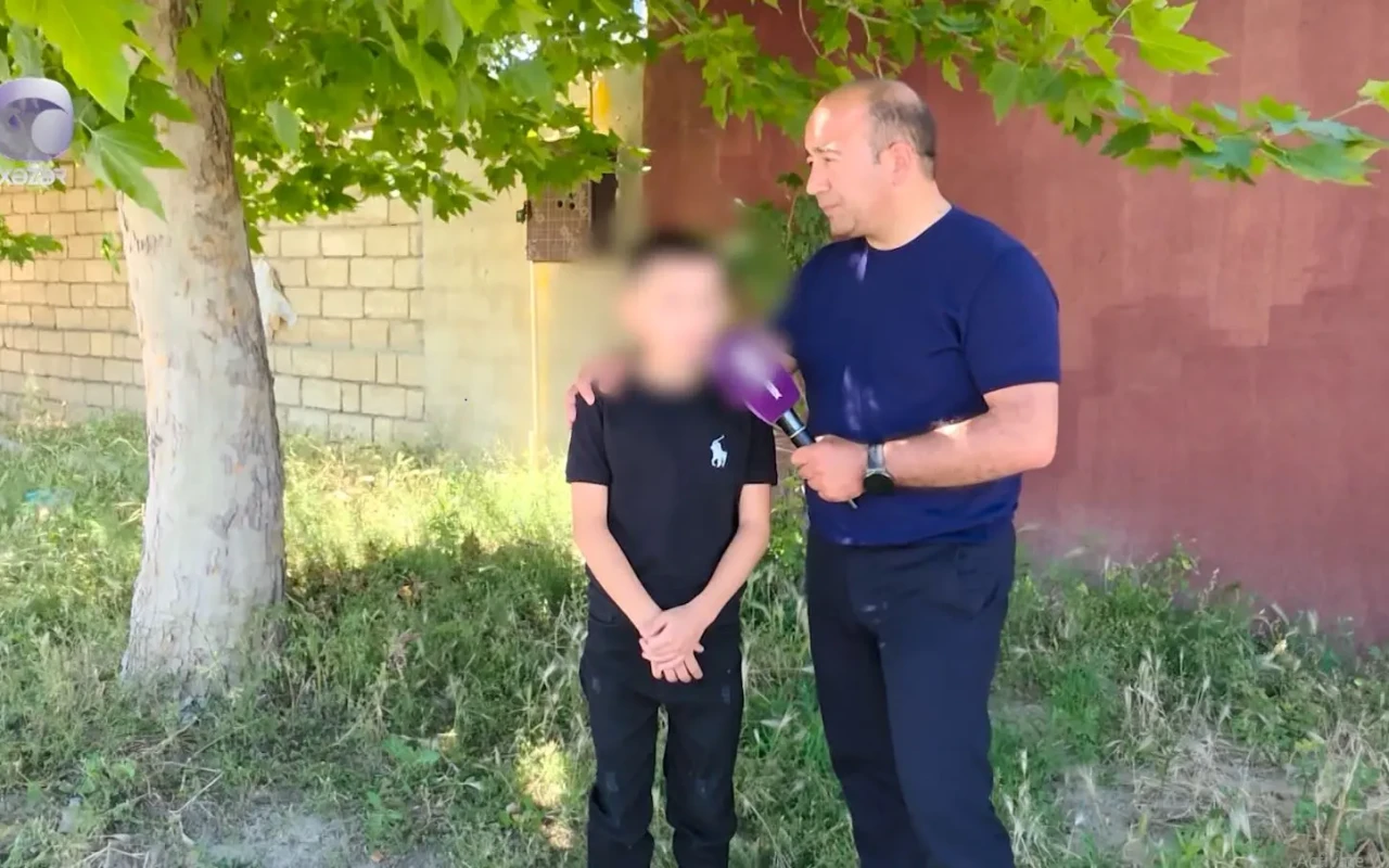 Sarayda müəllimi tərəfindən döyüldüyü deyilən şagird danışdı -