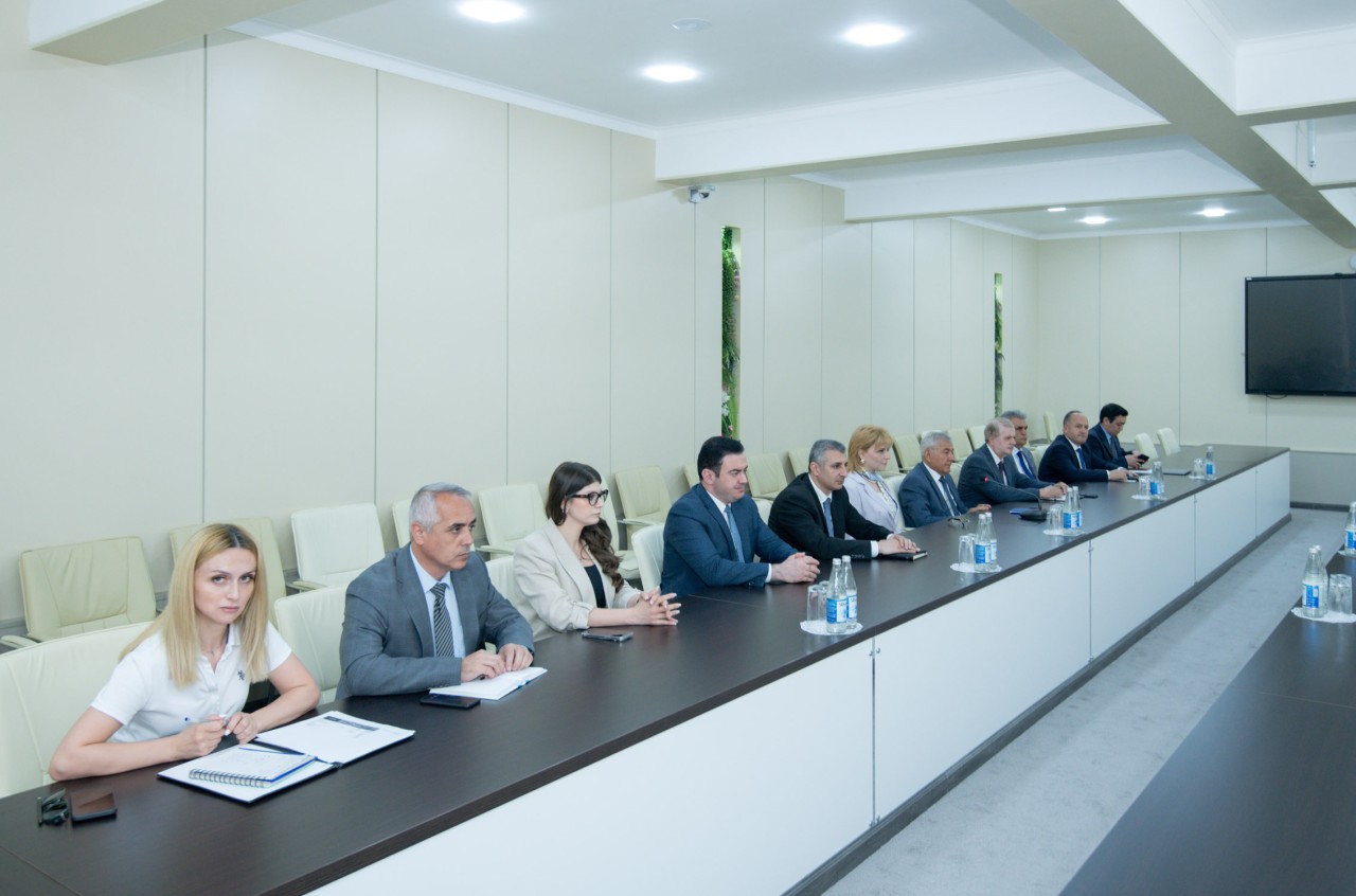 BMU-da Dövlət Proqramı İdarəetmə Qrupunun rəhbər heyəti ilə görüş keçirildi - FOTOLAR