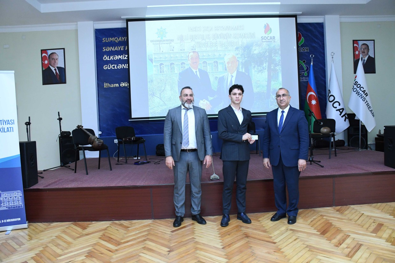 Sumqayıtda Şuşa Bəyannaməsinin ildönümü və Milli Qurtuluş Günü münasibətilə tədbir keçirilib - FOTOLAR