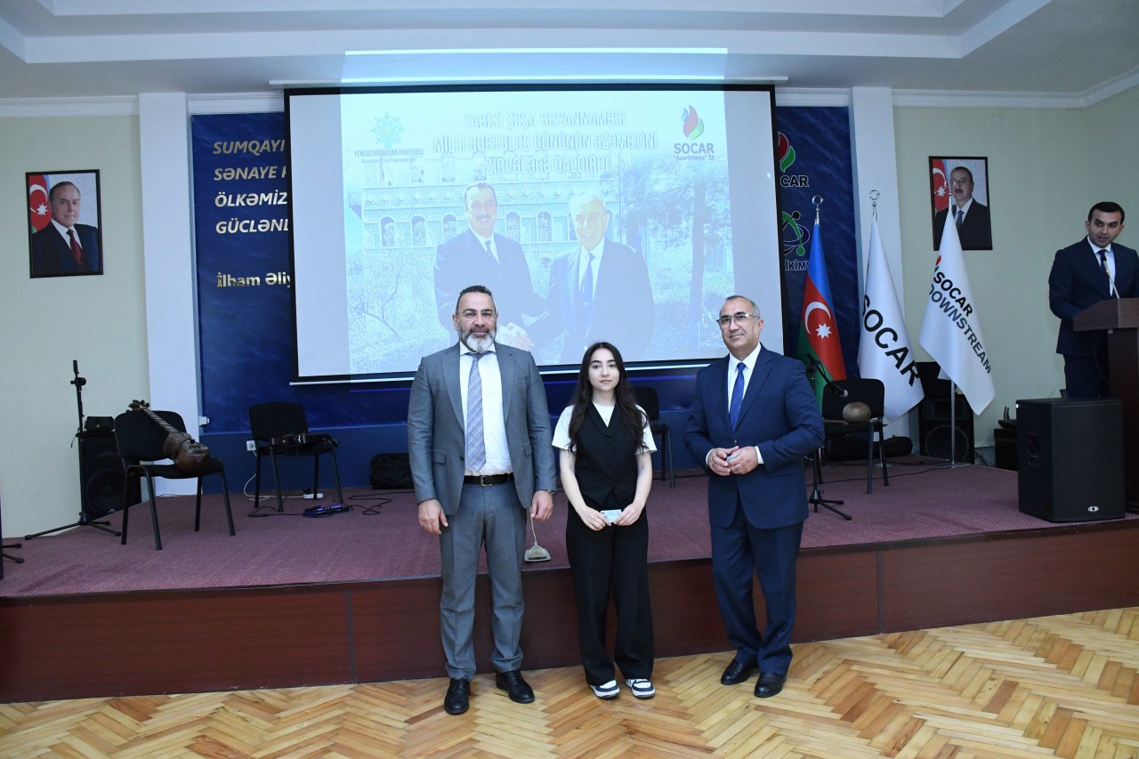 Sumqayıtda Şuşa Bəyannaməsinin ildönümü və Milli Qurtuluş Günü münasibətilə tədbir keçirilib - FOTOLAR