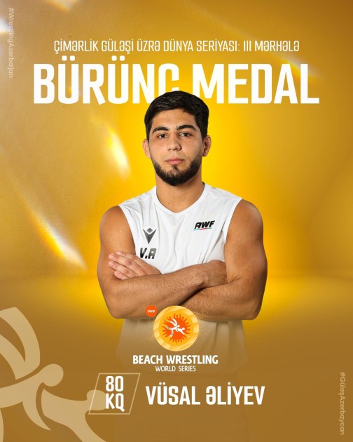 Çimərlik güləşçilərimiz qızıl və bürünc medal qazandılar - FOTO