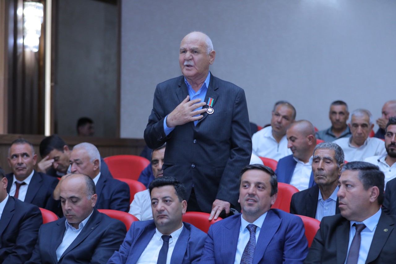 Nazir Məcnun Məmmədov Naxçıvanda regional müşavirədə çıxış edib - FOTOLAR