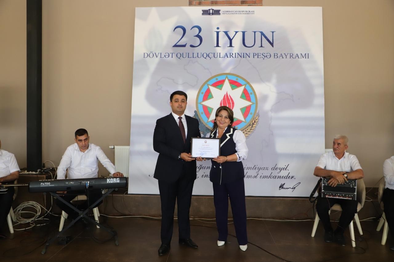 Neftçalada Dövlət Qulluqçularının Peşə Bayramı qeyd olunub - FOTOLAR