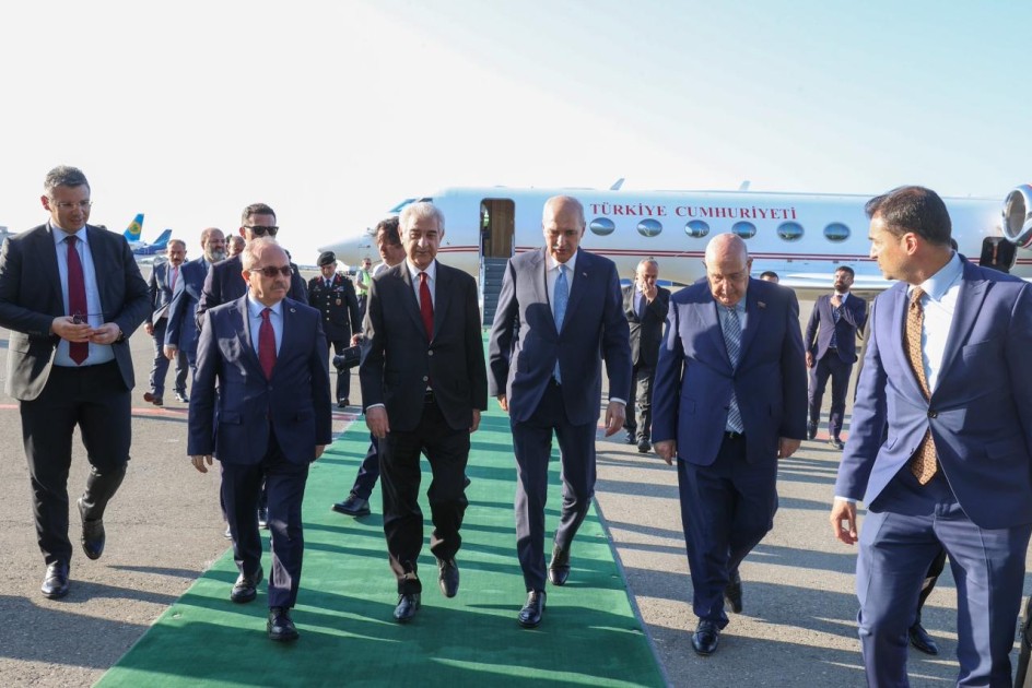 Türkiyə Böyük Millət Məclisinin sədri Azərbaycanda səfərdədir (FOTO)
