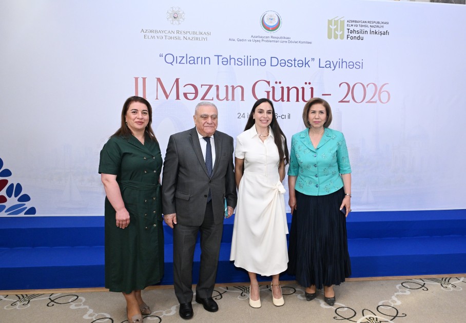 Leyla Əliyeva “Qızların təhsilinə dəstək” layihəsinin II Məzun Günündə - FOTOLAR