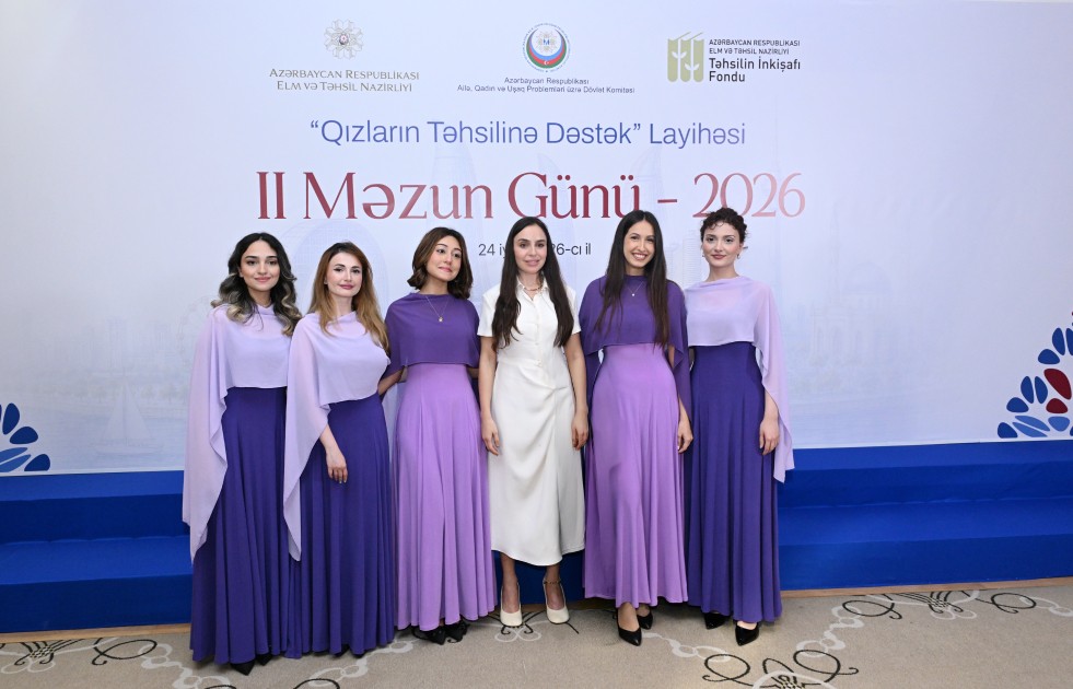 Leyla Əliyeva “Qızların təhsilinə dəstək” layihəsinin II Məzun Günündə - FOTOLAR