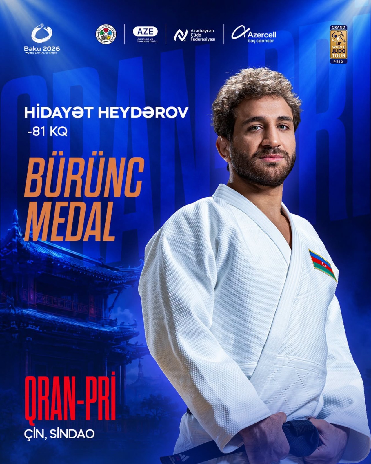 Zelim Tçkayev qızıl, Hidayət Heydərov bürünc medal qazandı