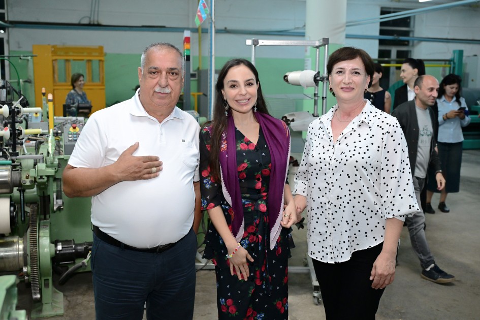 Leyla Əliyeva "Azəripək" ASC-nin fəaliyyəti ilə yaxından tanış olub - FOTOLAR
