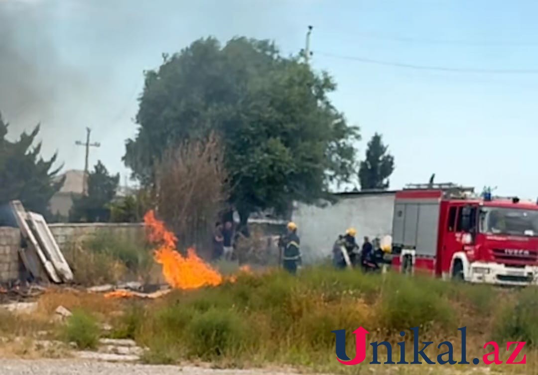 Biləcəridə yanğın olub - FOTO