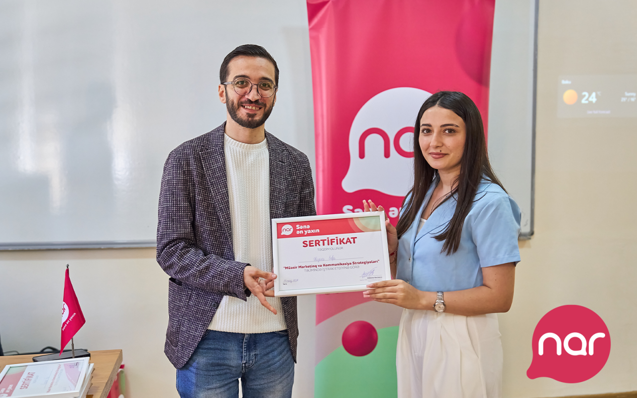 “Nar” Gəncədə tələbələr üçün marketinq və karyera təlimləri təşkil edib - FOTOLAR