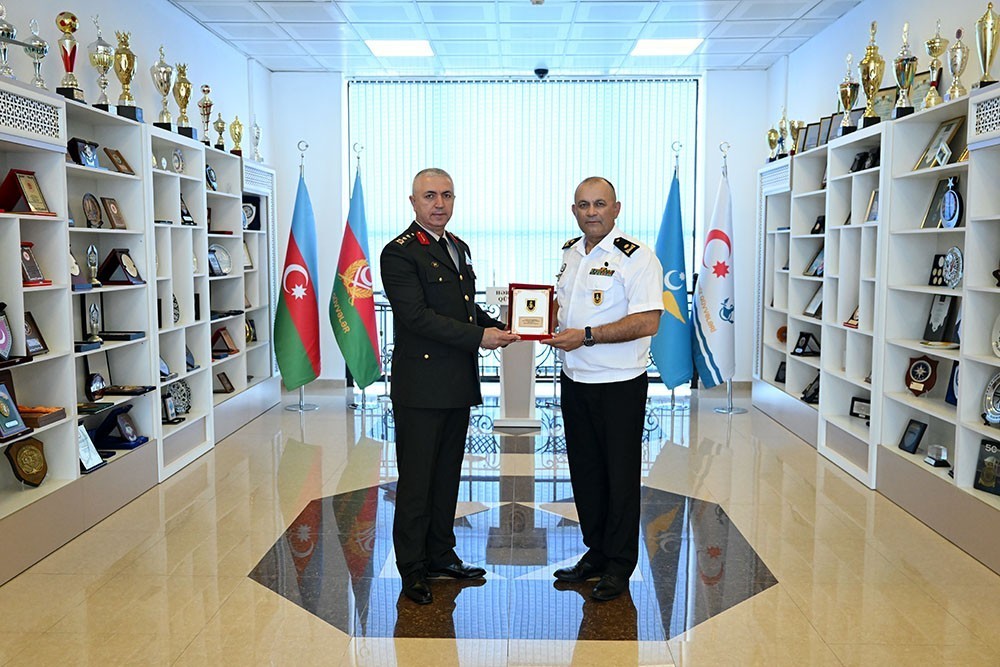 Türkiyə generalı Azərbaycan HDQ-də - FOTOLAR
