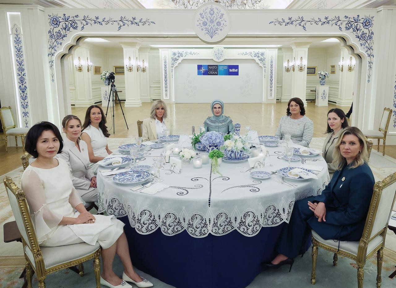 Birinci xanımlar Çankaya Köşkündə - FOTOLAR