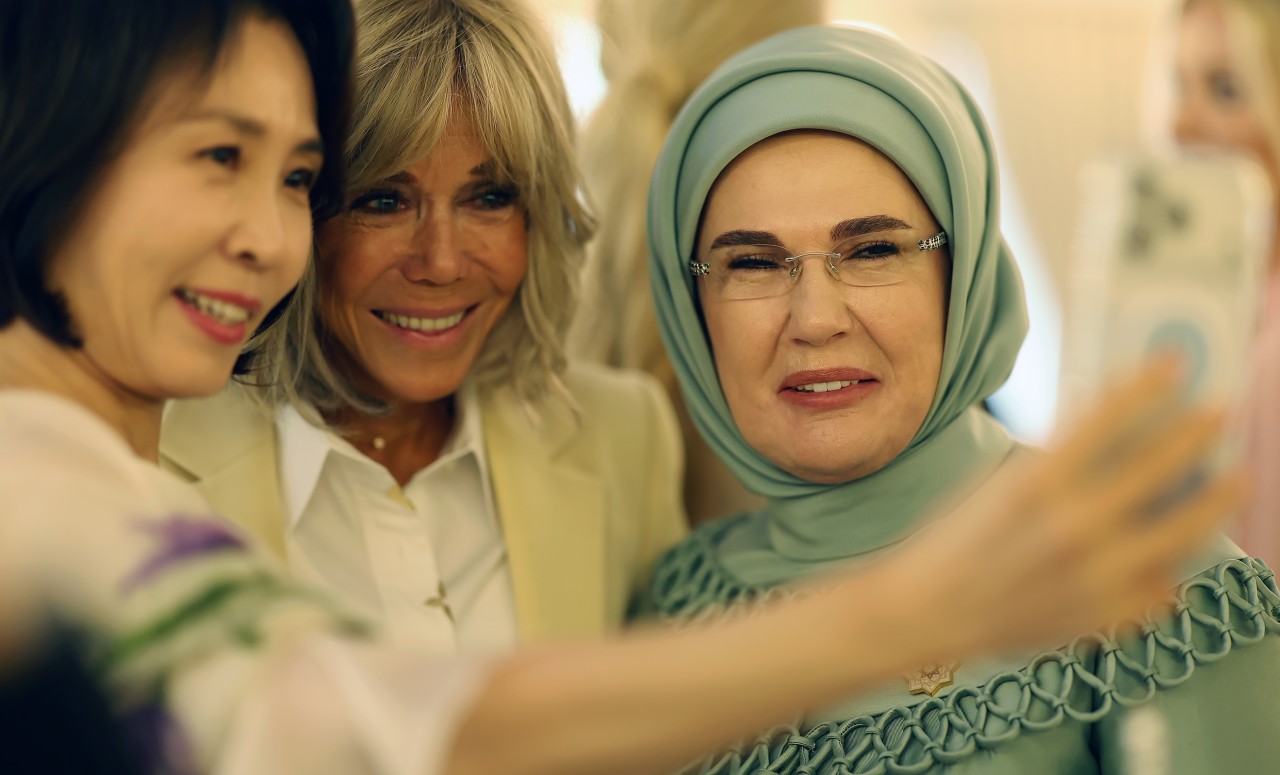 Birinci xanımlar Çankaya Köşkündə - FOTOLAR