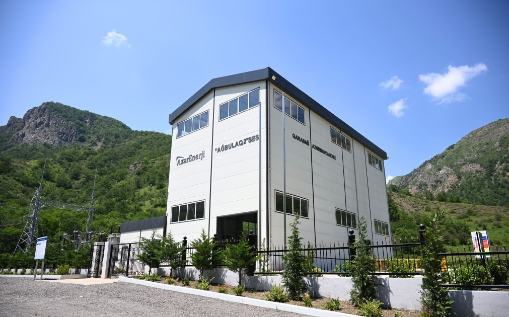 İlham Əliyev Laçında su elektrik stansiyalarının açılışında - FOTOLAR
