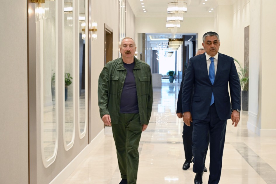 İlham Əliyev “Xankəndi” hotelinin açılışında iştirak edib - FOTOLAR