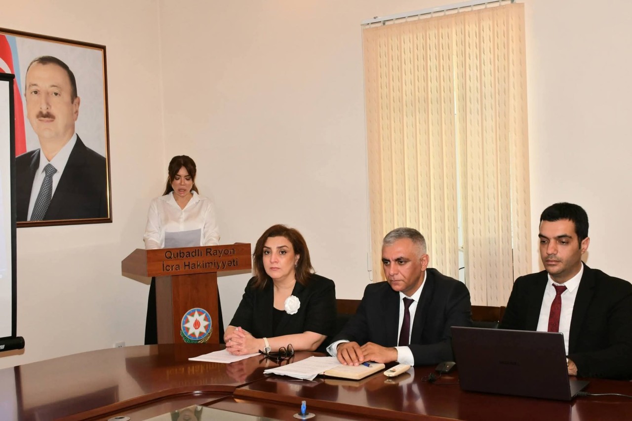 Ümummili Liderin siyasi hakimiyyətə gəlişi Qubadlı RİH-də qeyd edildi - FOTOLAR