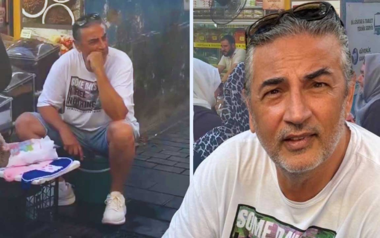 Məşhur müğənni bazarda süngər satdı - FOTO
