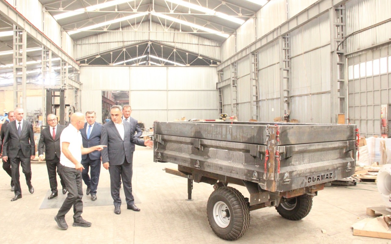 Goranboyda sənaye və istehsal müəssisələrinin fəaliyyətinə baxış keçirildi - FOTOLAR