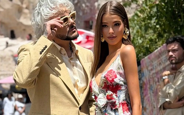 Kirkorov ailə məzarlığında "Rusiya gözəli" ilə əl-ələ - VİDEO
