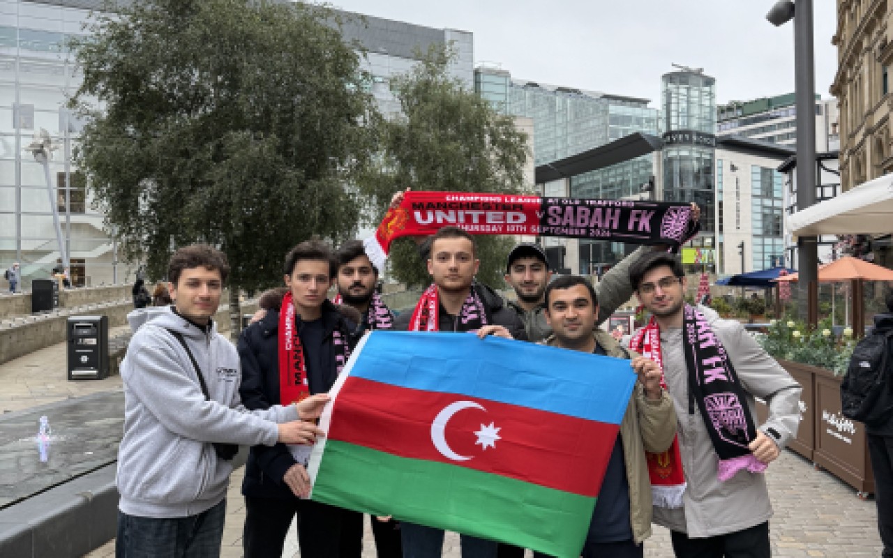 Azərbaycanlı azarkeşlər Mançesterdə – FOTOLAR