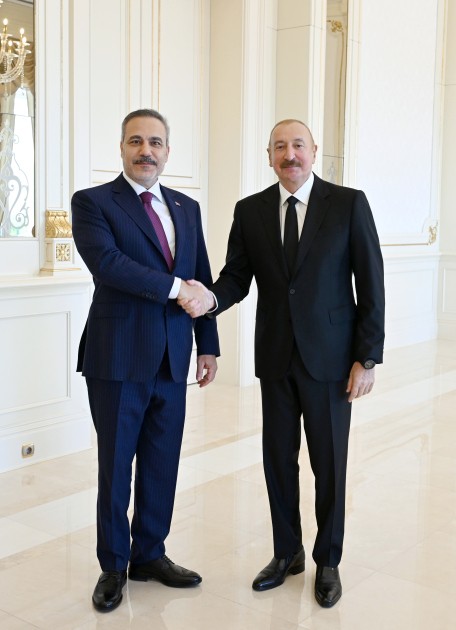 Prezident Hakan Fidanı qəbul etdi - FOTOLAR