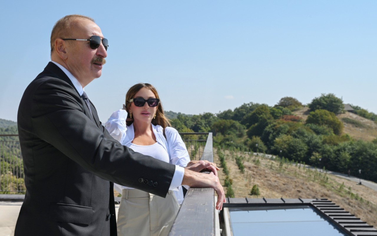 Prezident və xanımı “Meysari Grand Hotel & SPA” kompleksinin açılışında - YENİLƏNİB (FOTOLAR)
