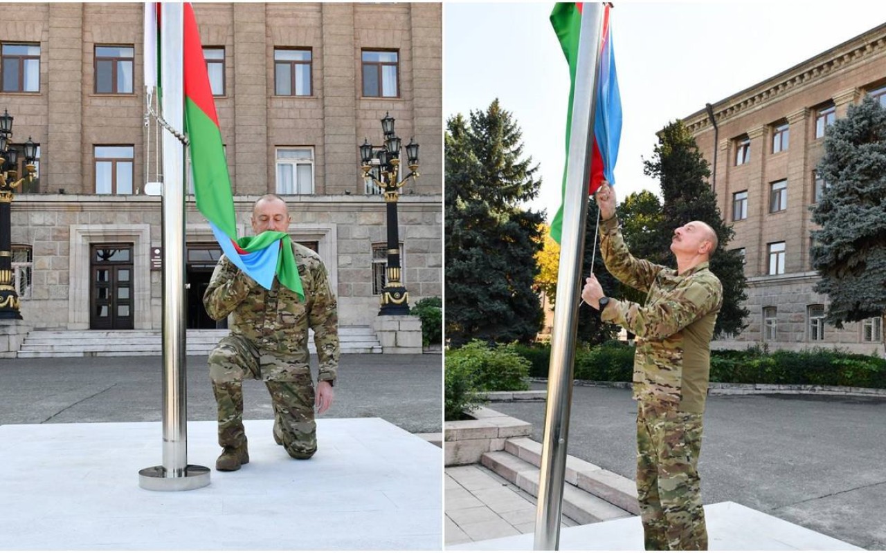 İlham Əliyev cəmi 4 ildə separatçıların yuvasında Azərbaycan bayrağını qaldırdı