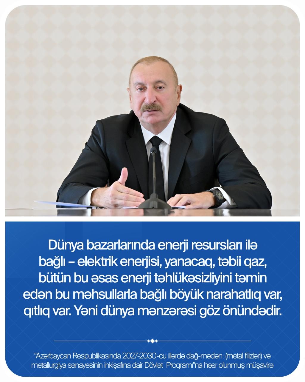 Prezidentin çıxışından maraqlı nüanslar - FOTOLAR