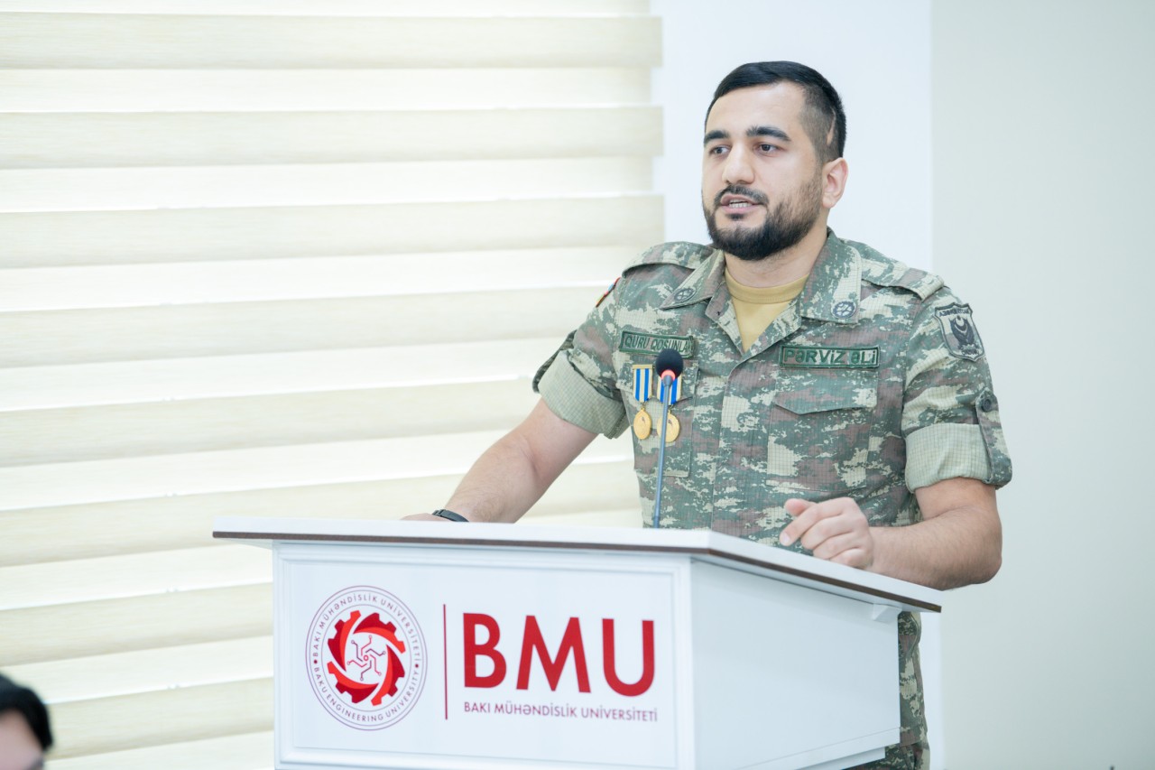 BMU-nun rektoru Vətən müharibəsi iştirakçısı və şəhid ailəsindən olan tələbələrlə görüşüb - FOTOLAR