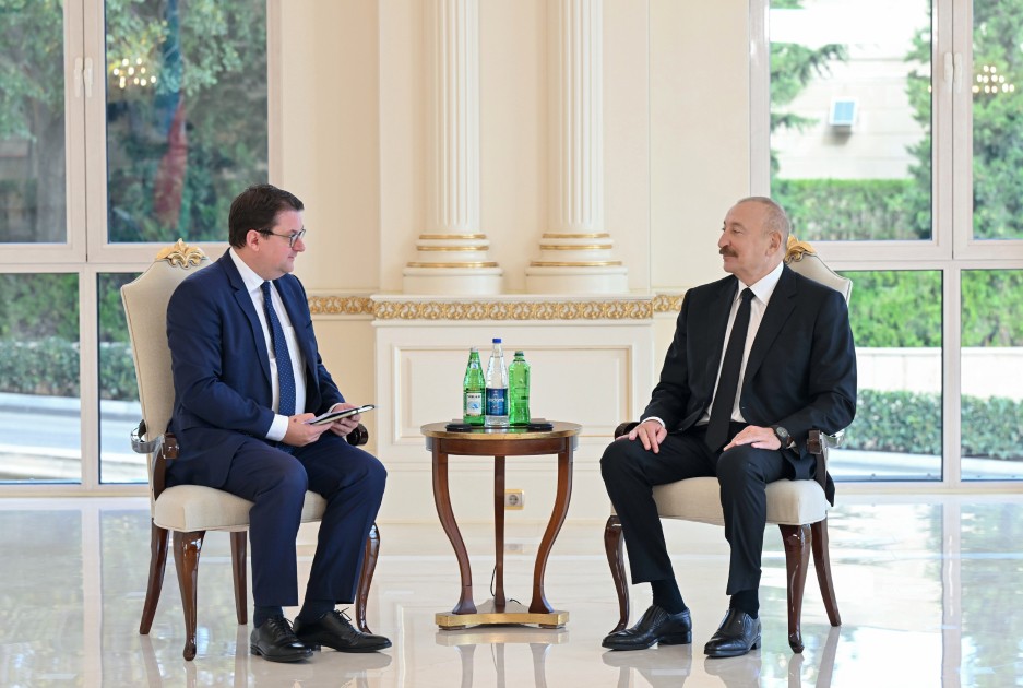 Prezident Ettienn Berxtoldu qəbul etdi - FOTOLAR