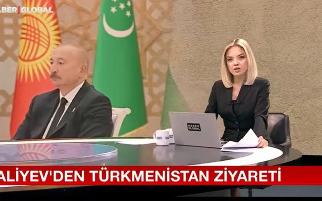 Türkiyə mediası Azərbaycan Prezidentinin Türkmənistan səfərindən yazdı - FOTOLAR