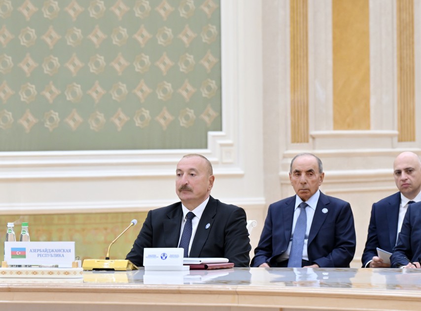 İlham Əliyev MDB Dövlət Başçıları Şurasının geniş tərkibdə iclasında iştirak etdi - FOTOLAR (YENİLƏNİB)