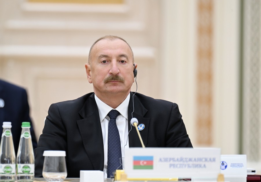 İlham Əliyev MDB Dövlət Başçıları Şurasının geniş tərkibdə iclasında iştirak etdi - FOTOLAR (YENİLƏNİB)