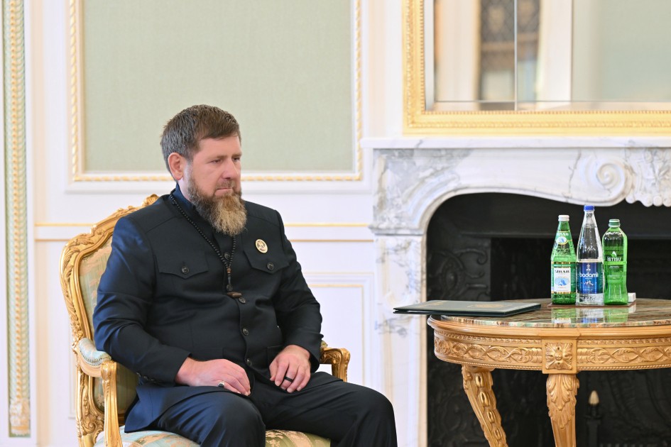 İlham Əliyev Ramzan Kadırovu qəbul edib - FOTOLAR