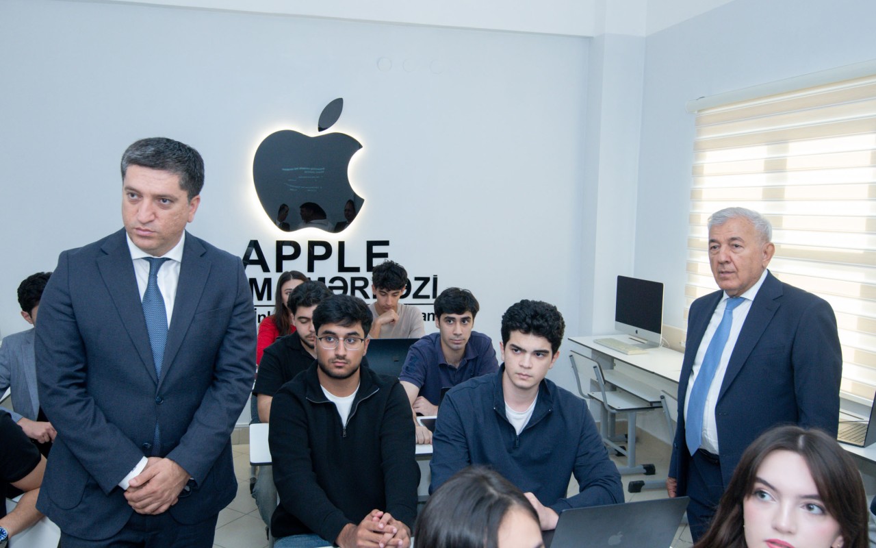 BMU-da “Apple” Səlahiyyətli Təlim Mərkəzi açılıb - FOTOLAR