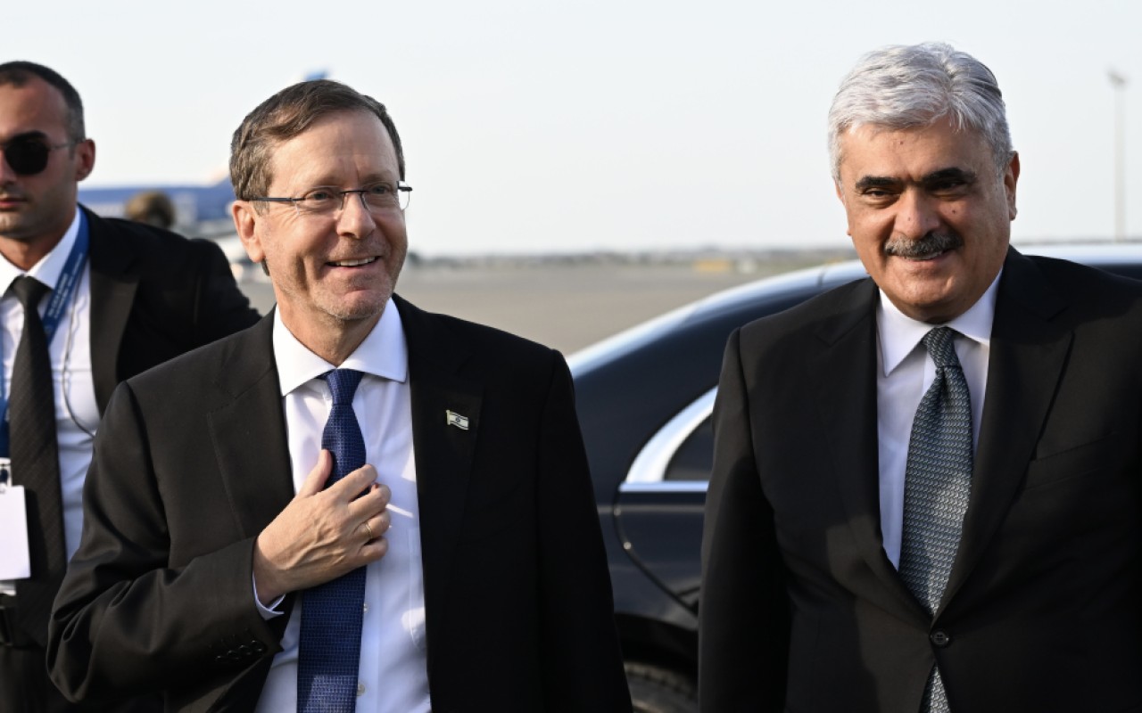 İsrail Prezidenti Azərbaycana gəldi - FOTOLAR