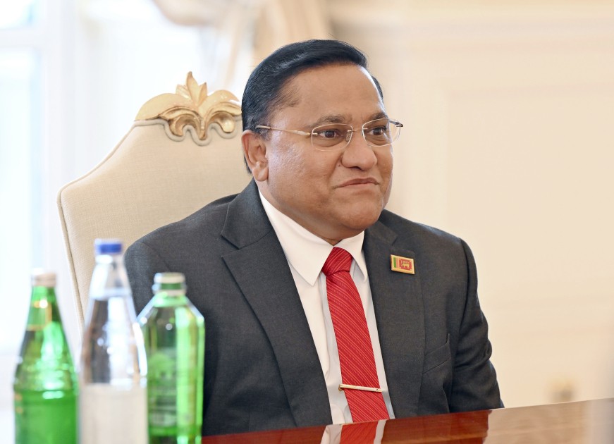 Prezident Şri-Lanka nazirini qəbul etdi - FOTOLAR