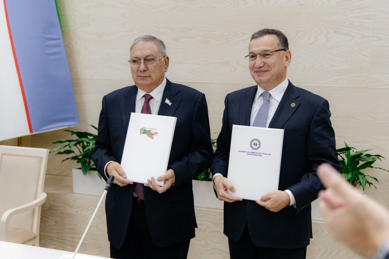 Azərbaycan və Özbəkistan həmkarlar ittifaqları arasında Memorandum imzalandı - FOTOLAR