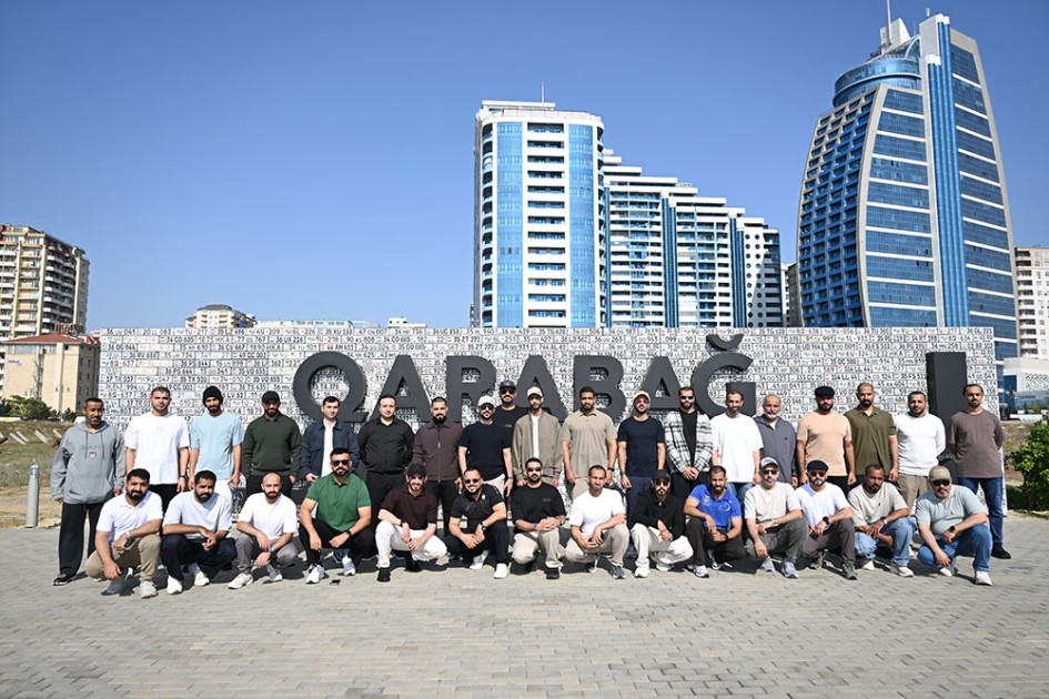 “Şahinlərin Görüşü - 2026” təliminin iştirakçıları Hərbi Qənimətlər Parkında olublar - FOTOLAR