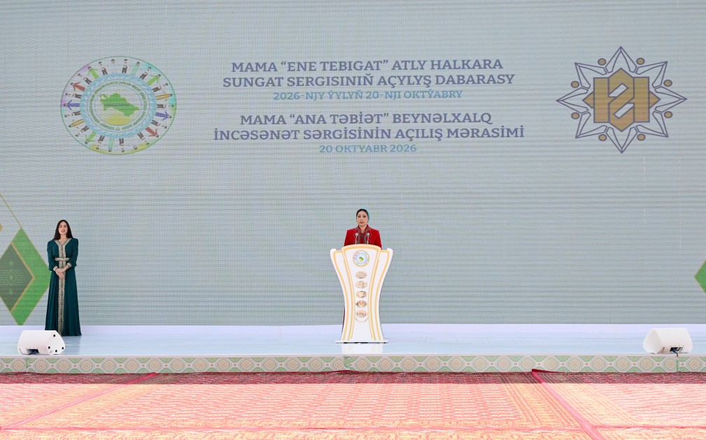 Aşqabadda MAMA “Ana təbiət” beynəlxalq incəsənət sərgisi açıldı - FOTOLAR